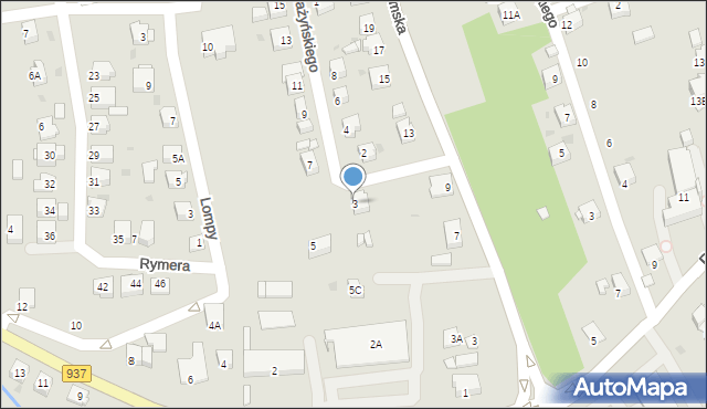 Jastrzębie-Zdrój, Grażyńskiego Michała, 3, mapa Jastrzębie-Zdrój