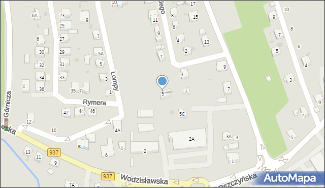 Jastrzębie-Zdrój, Grażyńskiego Michała, 5, mapa Jastrzębie-Zdrój