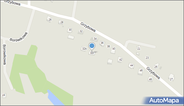 Jastrzębie-Zdrój, Grzybowa, 32c, mapa Jastrzębie-Zdrój