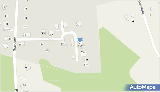 Jastrzębie-Zdrój, Grzybowa, 55a, mapa Jastrzębie-Zdrój
