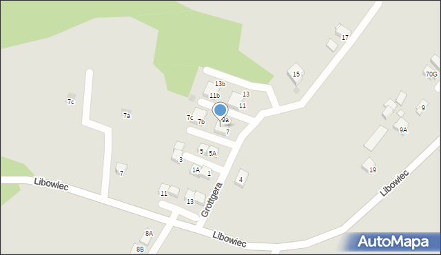 Jastrzębie-Zdrój, Grottgera Artura, 7a, mapa Jastrzębie-Zdrój