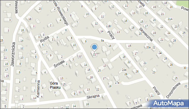 Jaworzno, Grota-Roweckiego Stefana, gen., 11, mapa Jaworzno