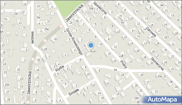 Jaworzno, Grota-Roweckiego Stefana, gen., 7, mapa Jaworzno