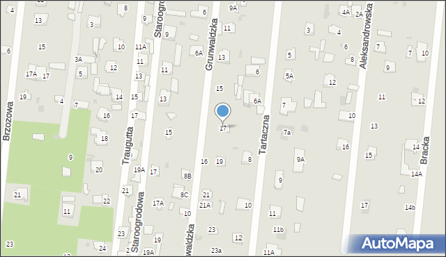 Jedlnia-Letnisko, Grunwaldzka, 17, mapa Jedlnia-Letnisko