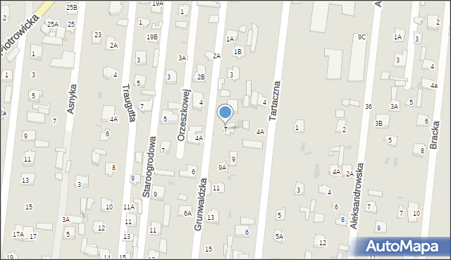 Jedlnia-Letnisko, Grunwaldzka, 7, mapa Jedlnia-Letnisko