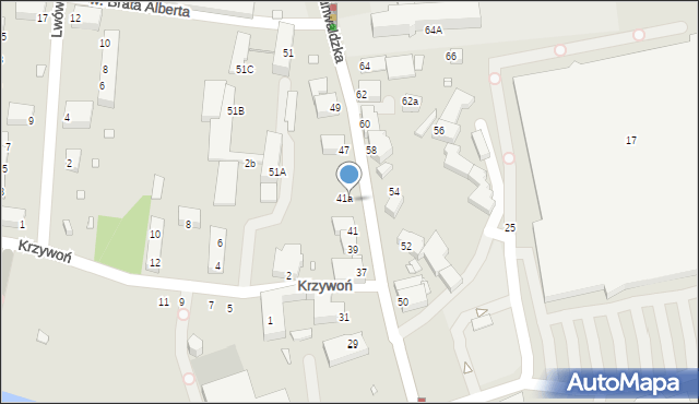Jelenia Góra, Grunwaldzka, 43, mapa Jelenia Góra