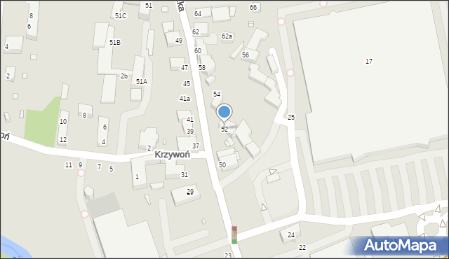 Jelenia Góra, Grunwaldzka, 52, mapa Jelenia Góra