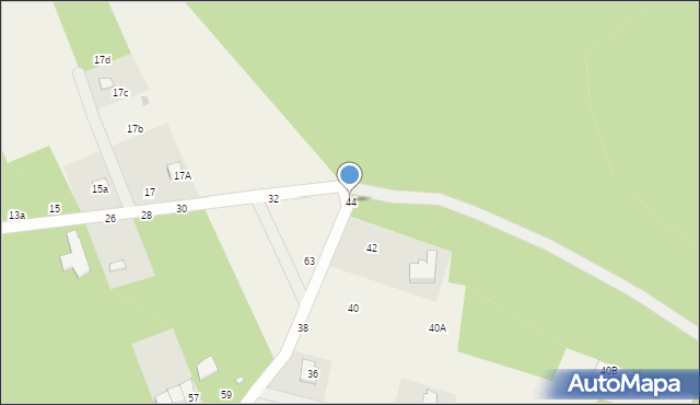 Jeziórko, Graniczna, 44, mapa Jeziórko