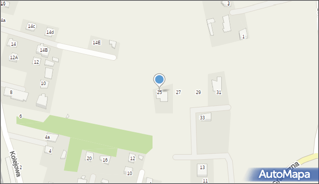 Julianów, Graniczna, 25, mapa Julianów