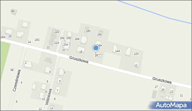 Kąkolewo, Gruszkowa, 16, mapa Kąkolewo