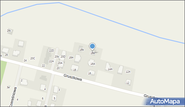 Kąkolewo, Gruszkowa, 16b, mapa Kąkolewo