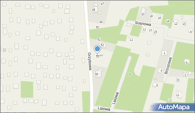 Kamieńczyk, Grzybowa, 53, mapa Kamieńczyk