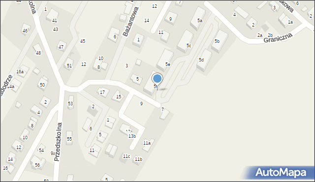 Kamieniec Wrocławski, Graniczna, 5f/14, mapa Kamieniec Wrocławski