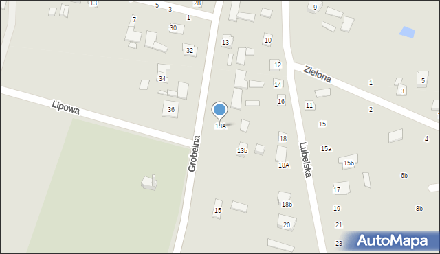 Kamionka, Grobelna, 13A, mapa Kamionka