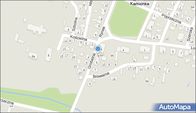 Kamionka, Grobelna, 3, mapa Kamionka