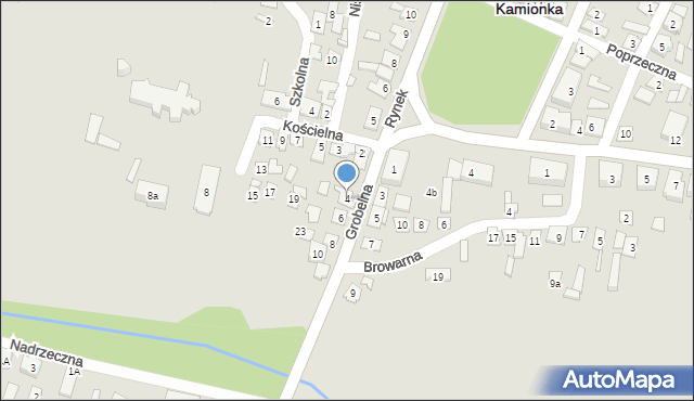 Kamionka, Grobelna, 4, mapa Kamionka