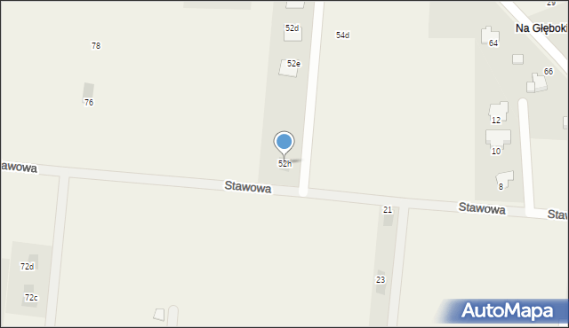 Kaniów, Grobel Borowa, 52h, mapa Kaniów