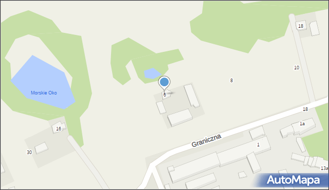 Karbowo, Graniczna, 6, mapa Karbowo