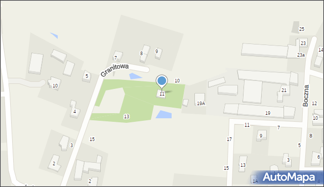Karczemki, Granitowa, 11, mapa Karczemki