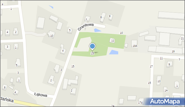 Karczemki, Granitowa, 13, mapa Karczemki