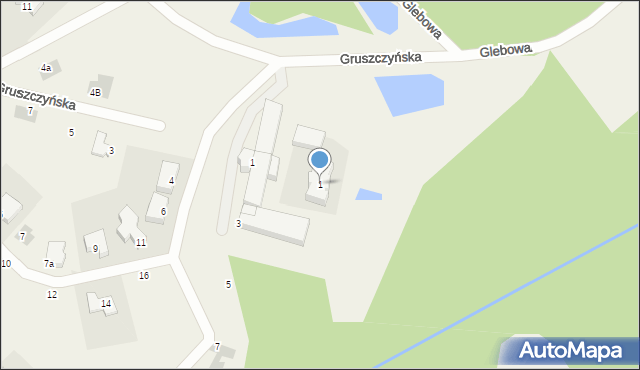 Katarzynki, Gruszczyńska, 1, mapa Katarzynki