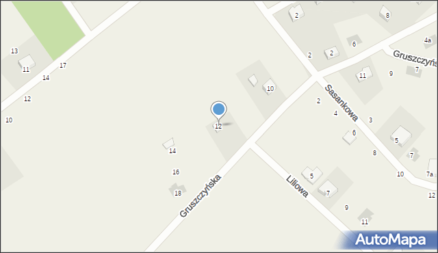 Katarzynki, Gruszczyńska, 12, mapa Katarzynki