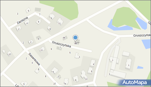 Katarzynki, Gruszczyńska, 4B, mapa Katarzynki