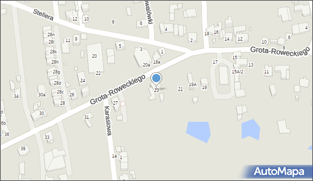 Katowice, Grota-Roweckiego Stefana, gen., 23, mapa Katowic