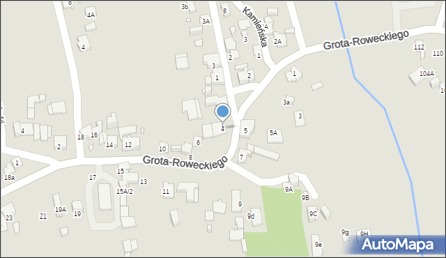 Katowice, Grota-Roweckiego Stefana, gen., 4, mapa Katowic