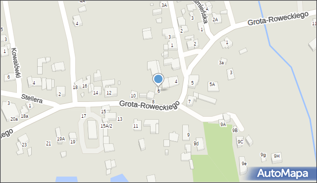 Katowice, Grota-Roweckiego Stefana, gen., 6, mapa Katowic