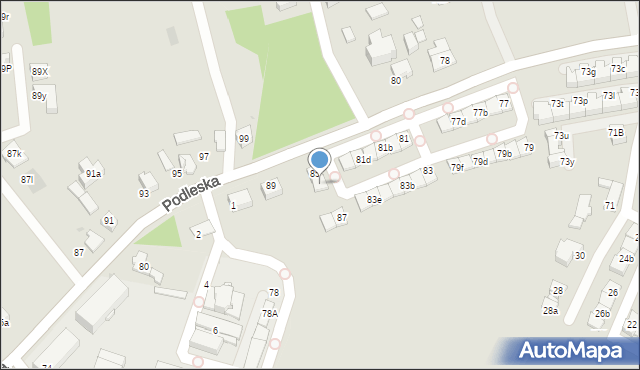 Katowice, Grota-Roweckiego Stefana, gen., 85a, mapa Katowic
