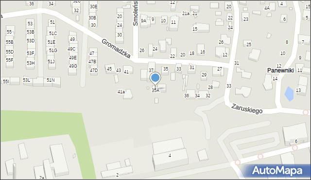 Katowice, Gromadzka, 35A, mapa Katowic