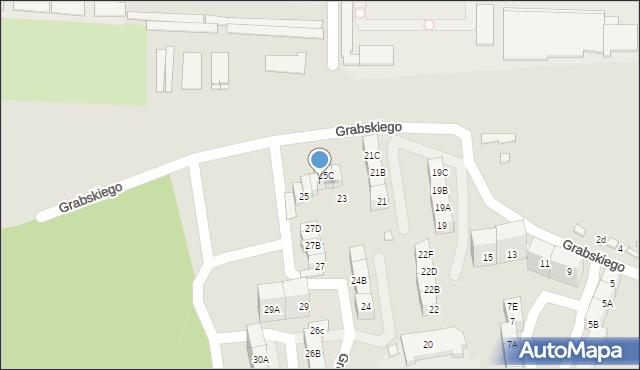 Katowice, Grabskiego Władysława, 25B, mapa Katowic