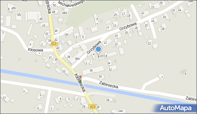 Kędzierzyn-Koźle, Grzybowa, 6, mapa Kędzierzyna-Koźle