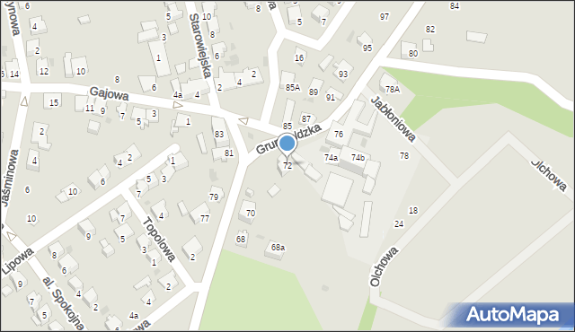 Kędzierzyn-Koźle, Grunwaldzka, 72, mapa Kędzierzyna-Koźle