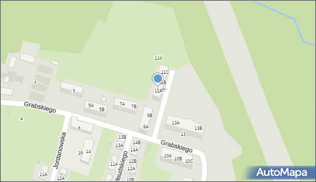 Kędzierzyn-Koźle, Grabskiego Władysława, 11A, mapa Kędzierzyna-Koźle