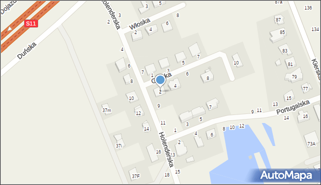 Kiekrz, Grecka, 2, mapa Kiekrz