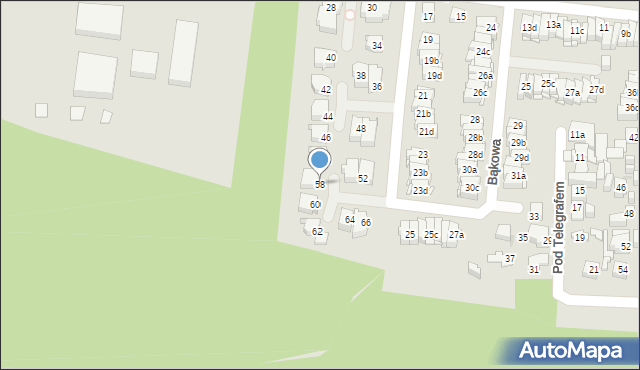 Kielce, Grenadierów, 58, mapa Kielc