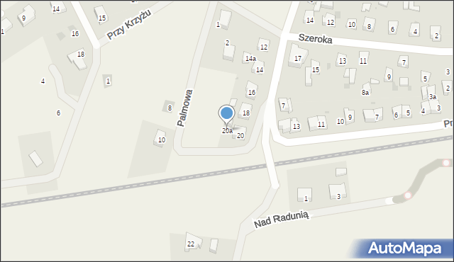 Kiełpino, Grodziskowa, 20a, mapa Kiełpino