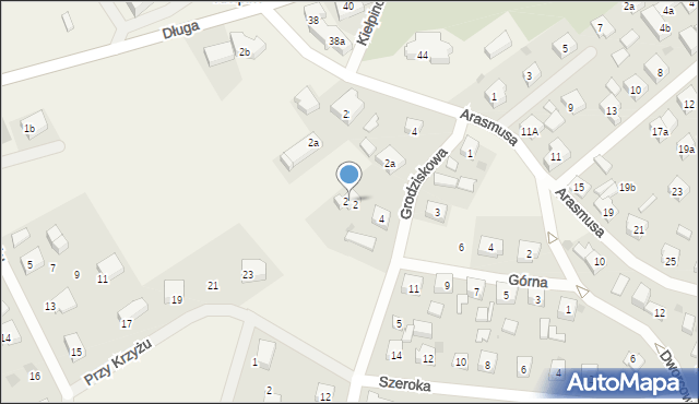 Kiełpino, Grodziskowa, 2b, mapa Kiełpino