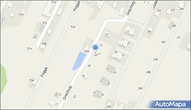 Klaudyn, Grechuty Marka, 14, mapa Klaudyn