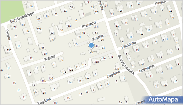 Klepacze, Graniczna, 45, mapa Klepacze