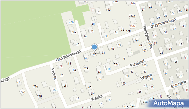 Klepacze, Grzybowskiego, ks., 65, mapa Klepacze