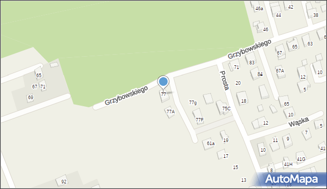 Klepacze, Grzybowskiego, ks., 77, mapa Klepacze