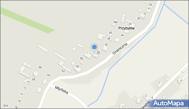 Kłobuck, Graniczna, 56, mapa Kłobuck
