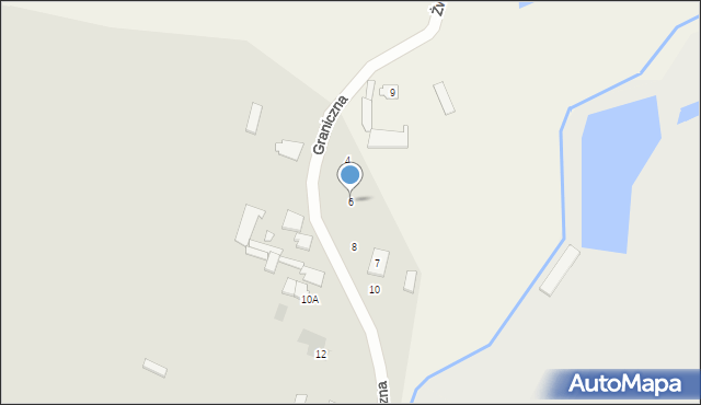 Kłobuck, Graniczna, 6, mapa Kłobuck