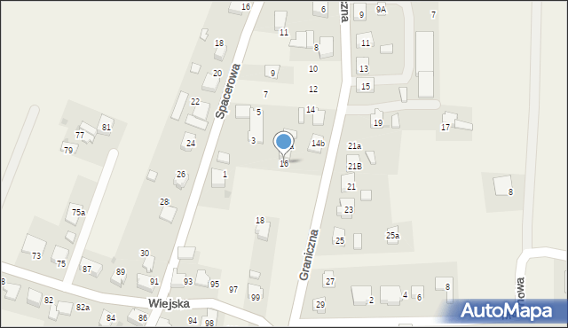 Kobielice, Graniczna, 16, mapa Kobielice