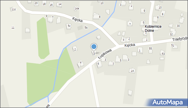 Kobiernice, Groblowa, 2, mapa Kobiernice