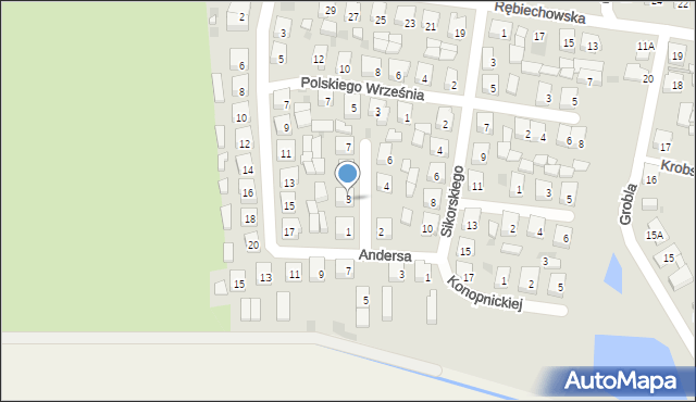 Kobylin, Grobelnego Józefa Edwarda, gen., 3, mapa Kobylin