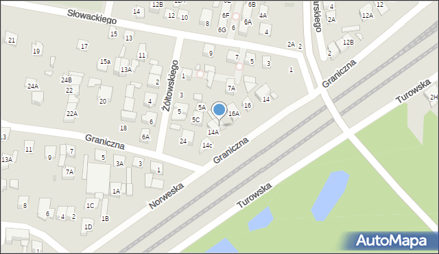 Kobyłka, Graniczna, 14B, mapa Kobyłka